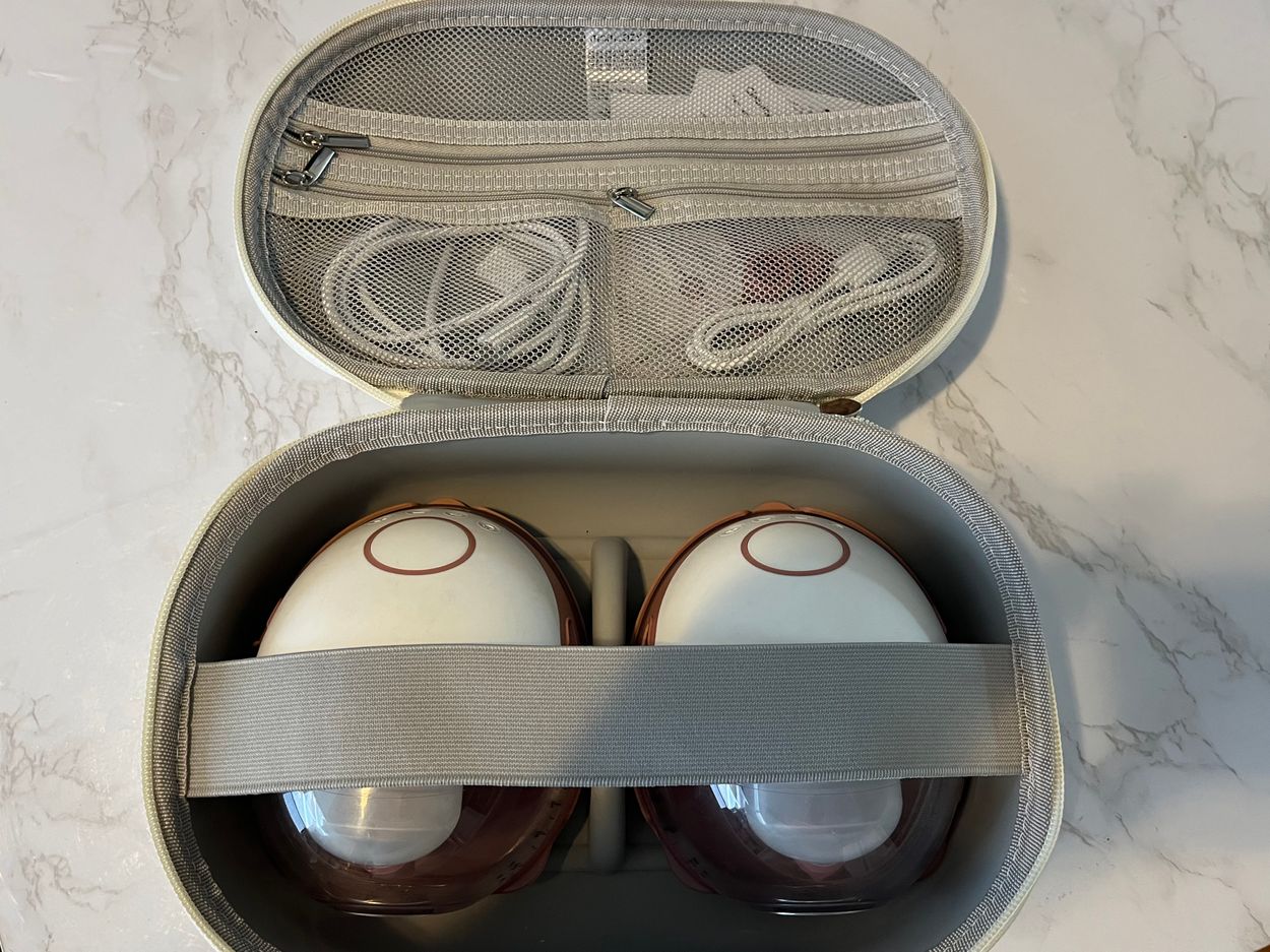 breast pump in carrying case