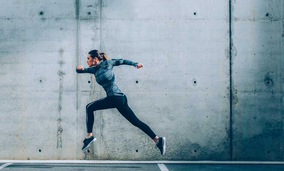 woman running