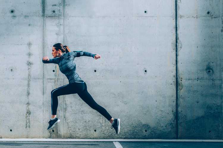 woman running